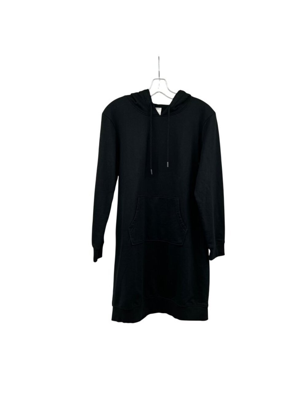 SERRA Womens Hoodie Sweatshirt Dress Long Sleeve Black Size Medium Pocket